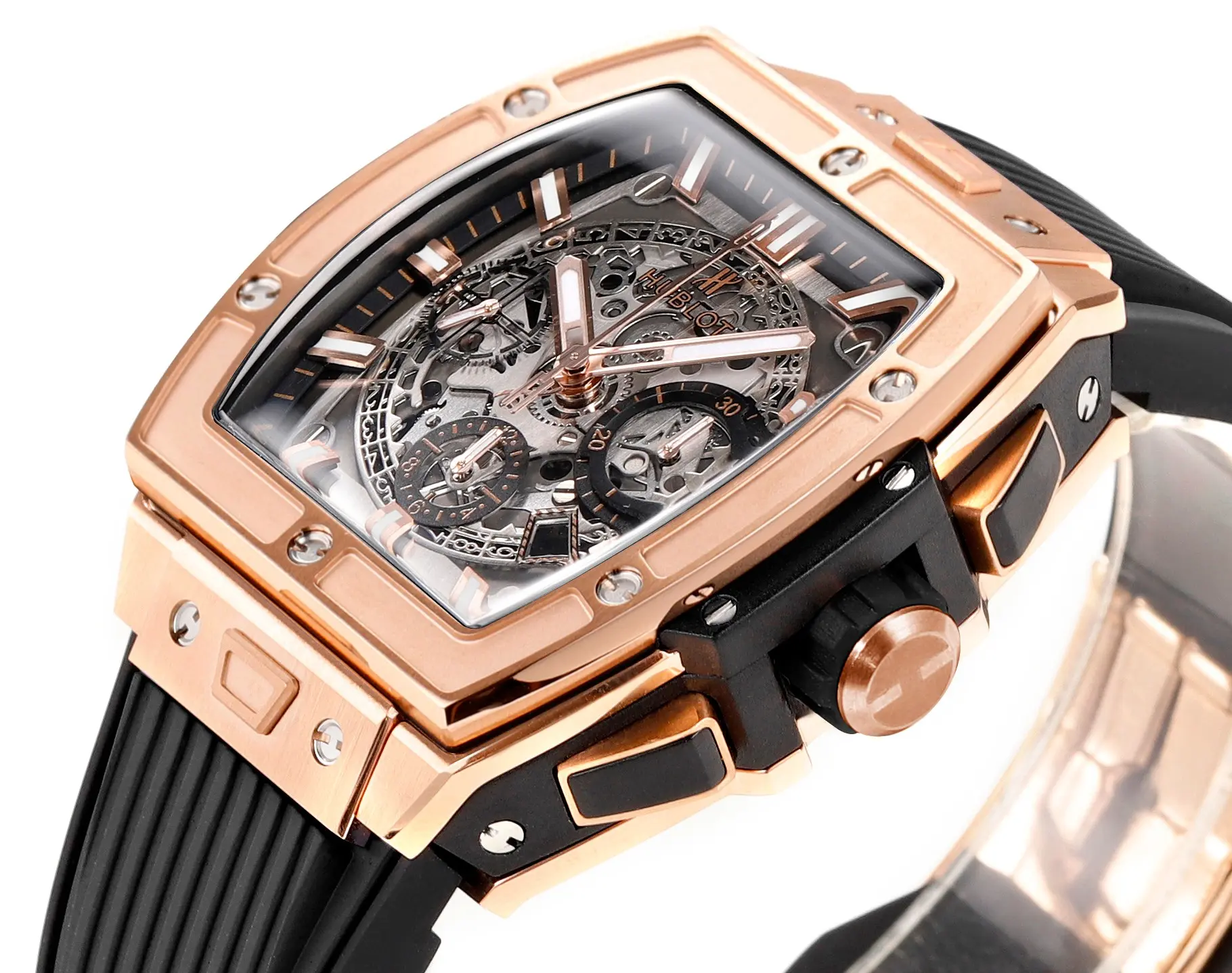 GS Factory HUBLOT Spirit of Big Bang King Gold Black Rubber Strap Limited Edition Watch – Model 642.NX.0170.RX – Super Clone Edition Packable 5836